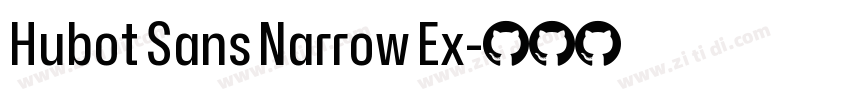 Hubot Sans Narrow Ex字体转换
